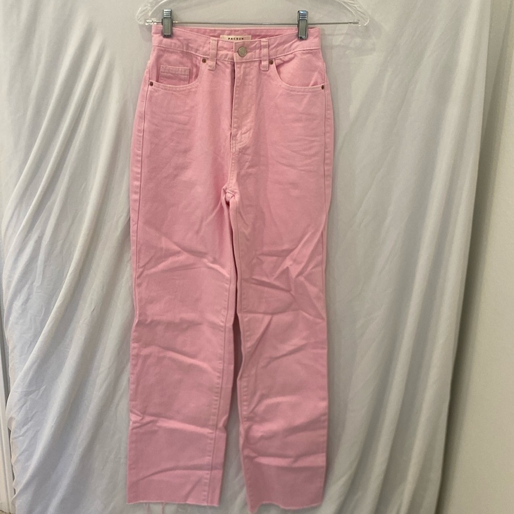 PACSUN 90s Boyfriend pink high rise straight leg Jeans 23